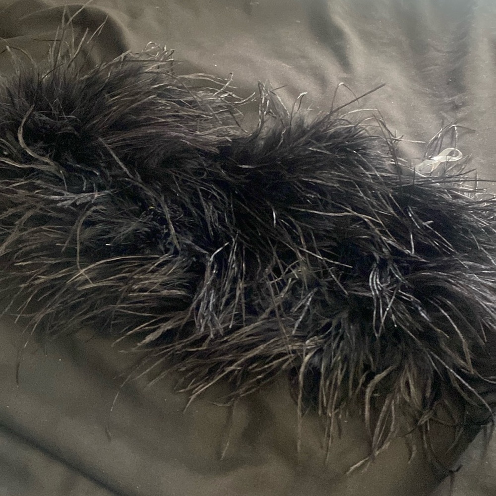 Black Feathered Top